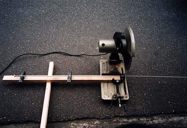 With cutting machine